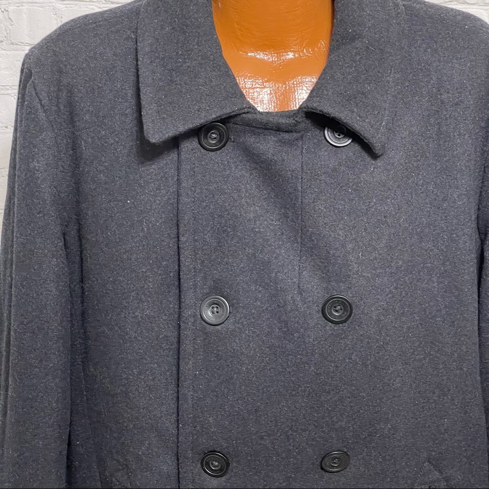 Men’s AEO Wool Peacoat Size XLT Dark Charcoal